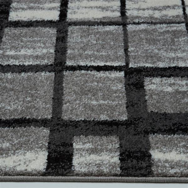 La Dole Rugs®  Geometric Area Rug - 1.8-ft x 2.9-ft - Polypropylene - Gray