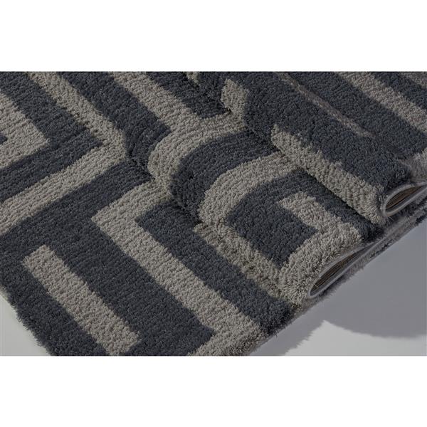 La Dole Rugs® Calgary Abstract Area Rug 6.4' x 9.4' Microfibre