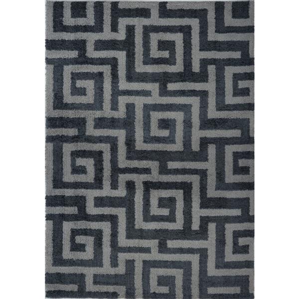 La Dole Rugs® Calgary Abstract Area Rug 6.4' x 9.4' Microfibre