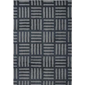 La Dole Rugs® Oknagon Abstract Area Rug - 7.8' x 10.4' - Microfibre - Gray