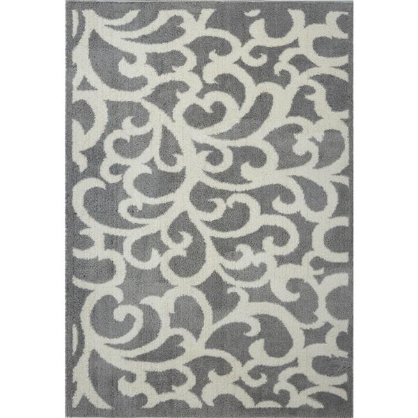 La Dole Rugs® Nanaimo Abstract Area Rug 3.9' x 5.6' Microfibre