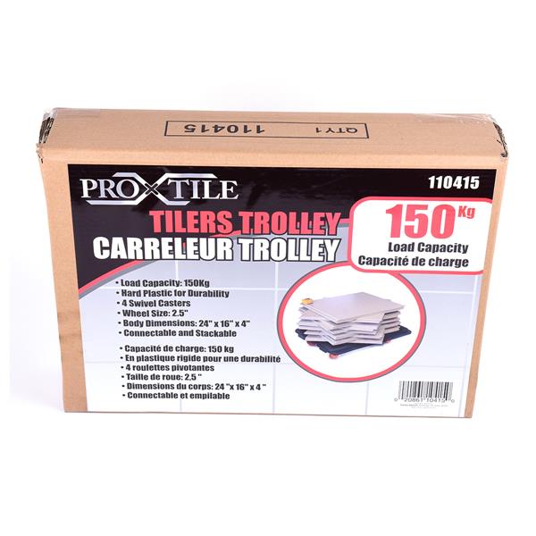 Pro-X-Tile Tiller Trolley - Load Capacity 150kg (330 lbs)