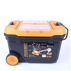 Toolway Toolbox with 2 Wheels - Plastic - 24-in x 15-in