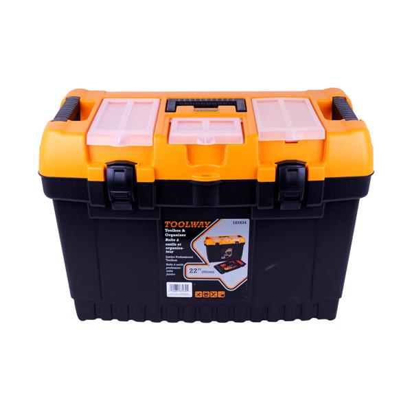 Toolway Jumbo Professional Toolbox - Plastic -  22-in