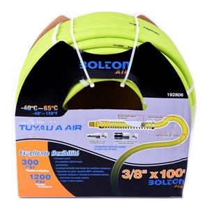 Tuyau d piair en PVC Flexible pour compresseur, 3/8 po X 100 pi
