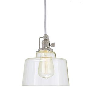 JVI Designs Buffy 1-Light Pendant - 7-in x 69-in - Polished Nickel