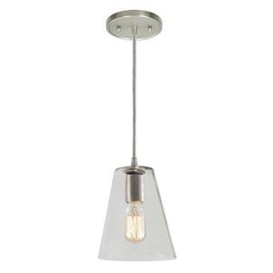 JVI Designs Grand Central 1-Light Pendant - 69-in - Satin Nickel