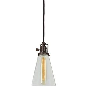 JVI Designs Barclay 1-Light Pendant - 4.75-in x 70-in - Bronze