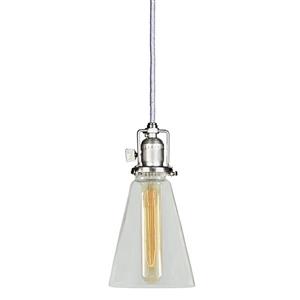 JVI Designs Barclay 1-Light Pendant - 4.75-in x 70-in - Satin Nickel