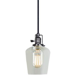 JVI Designs Liberty 1-Light Pendant - 5-in x 69.5-in - Gun Metal