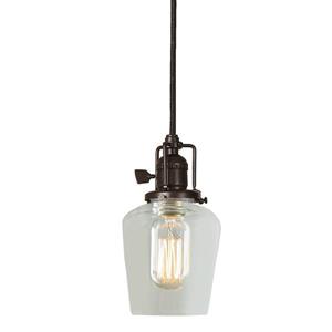 JVI Designs Liberty 1-Light Pendant - 5-in x 69.5-in - Bronze