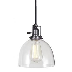JVI Designs Madison 1-Light Pendant - 7-in x 69-in - Gun Metal