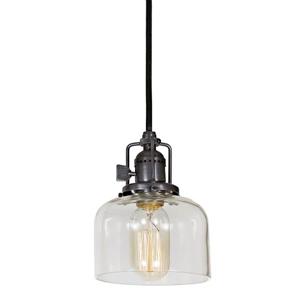 JVI Designs Shyra 1-Light Pendant - 5-in x 67.5-in - Gun Metal