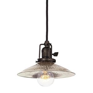 JVI Designs Ashbury 1-Light Pendant - 8-in x 66.5-in - Bronze