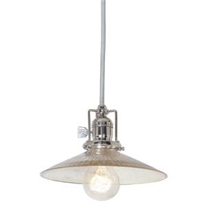 JVI Designs Ashbury 1-Light Pendant - 8-in x 66.5-in - Nickel