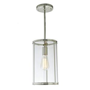 JVI Designs Gramercy 1-Light Pendant - 7-in x 54.5-in - Polished Nickel