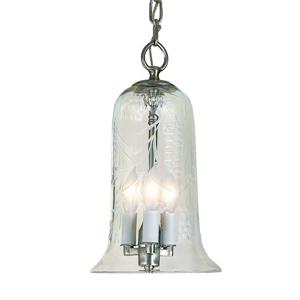 JVI Designs Sophia 3-Light Pendant - 7-in x 50.5-in - Satin Nickel
