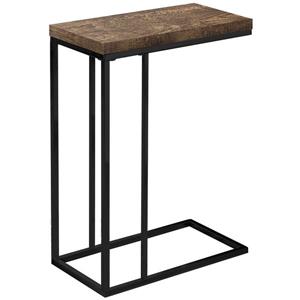 Monarch Accent Table - Brown Reclaimed Wood and Black Metal