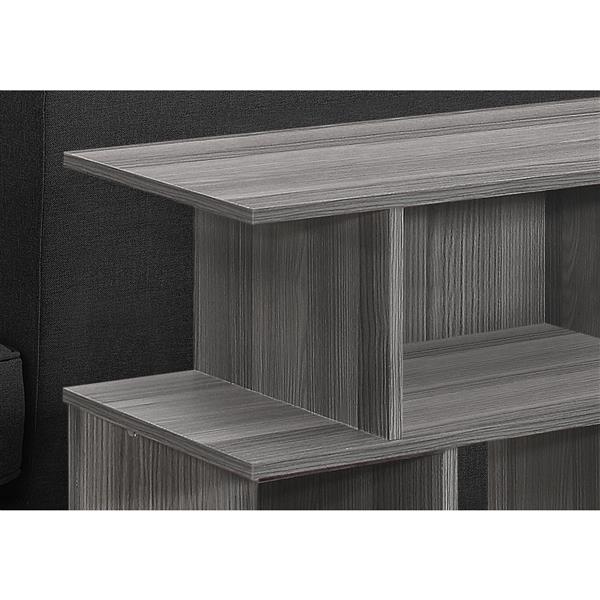 Monarch Accent Table or Display Unit 24-in H - Grey - 24-inx24-inx12-in