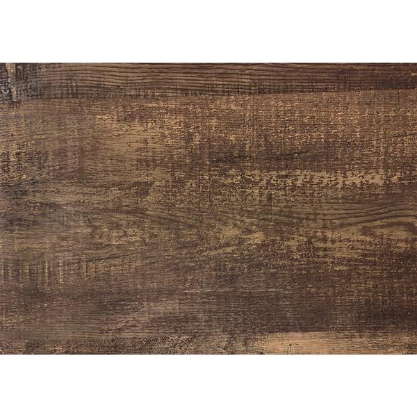 Monarch Dining Table - Brown Reclaimed Wood Look/Black -  36-in x 48-in