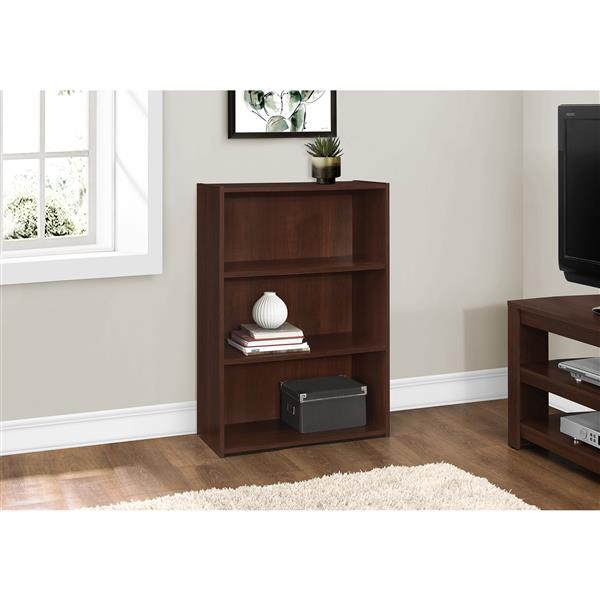 Monarch Bookcase with 3 Shelves - Cherry - 36-in H