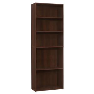 Monarch Bookcase with 5 Shelves - Cherry -  72-in H