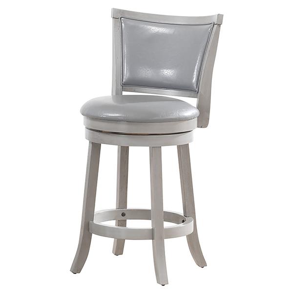 Whi Swivel Counter Stool Grey Silver, 24 Inch Counter Stools Swivel