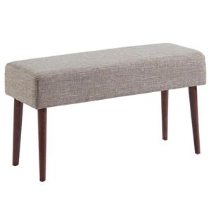 WHI Mid Century Compact Bench - Beige Fabric - 31.5"