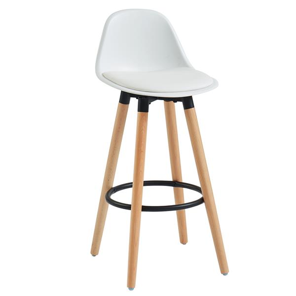 Whi Abs Molded Counter Stool White, Abs Plastic Bar Stools