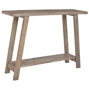 !nspire Solid Wood Console Table - Industrial Design - 42-in - Beige/Grey