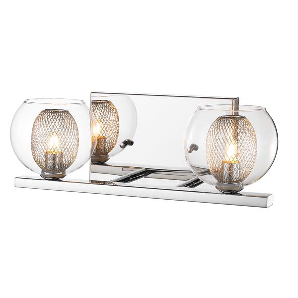 Z-Lite Auge Modern 2-Light LED Vanity Light - Chrome