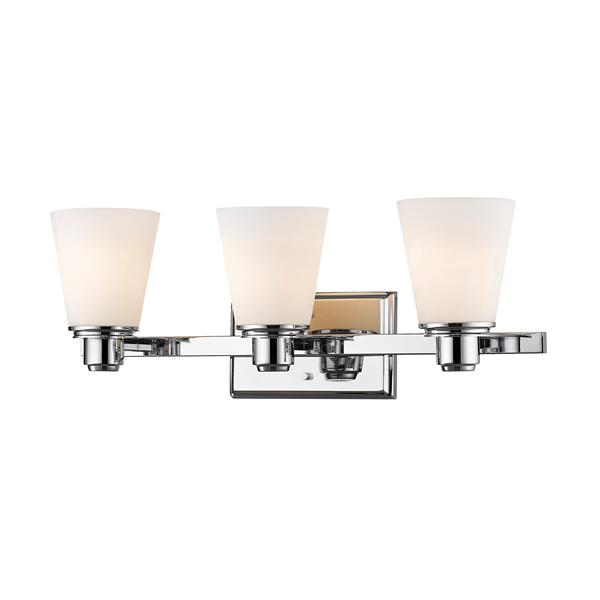 Z-Lite Kayla Transitional 3-Light Vanity Light - Chrome