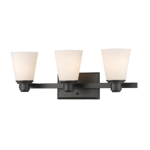 Z-Lite Kayla Transitional 3-Light Vanity Light - Bronze
