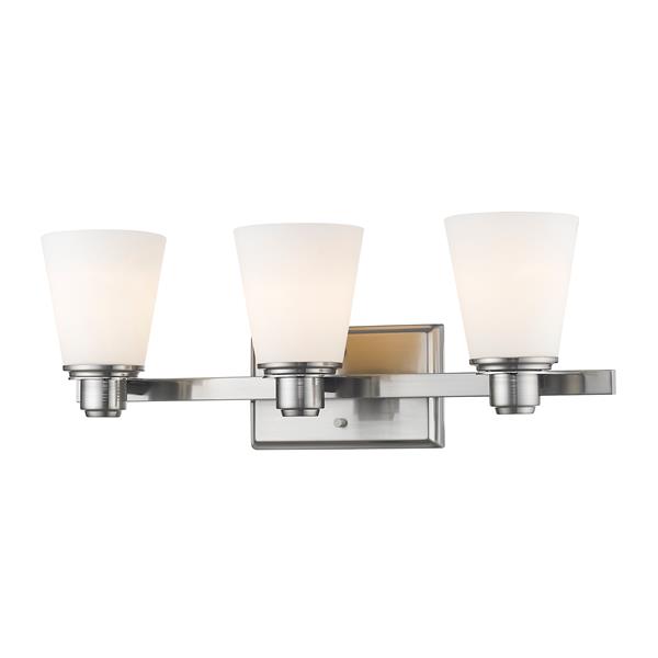 Z-Lite Kayla Transitional 3-Light Vanity Light - Nickel