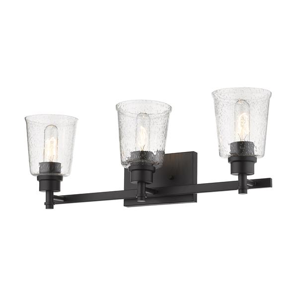 Z-Lite Bohin Contemporary 3-Light Vanity Light - Black