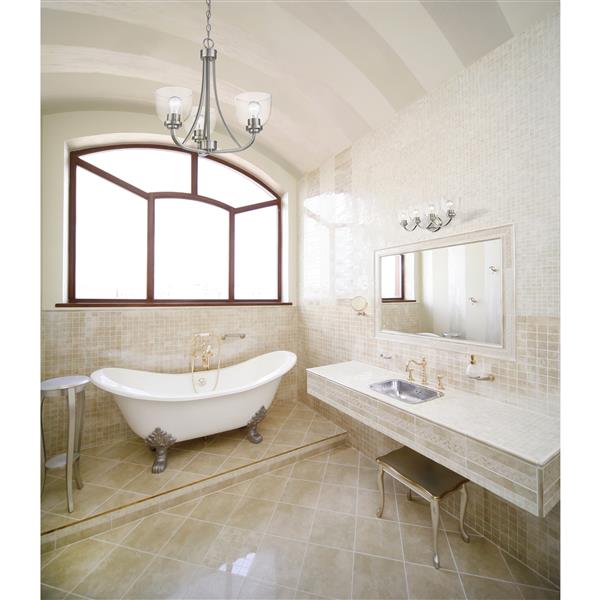 Z-Lite Ashton Transitional 4-Light Vanity Light - Nickel