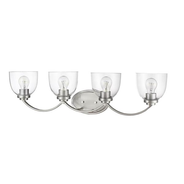 Z-Lite Ashton Transitional 4-Light Vanity Light - Nickel