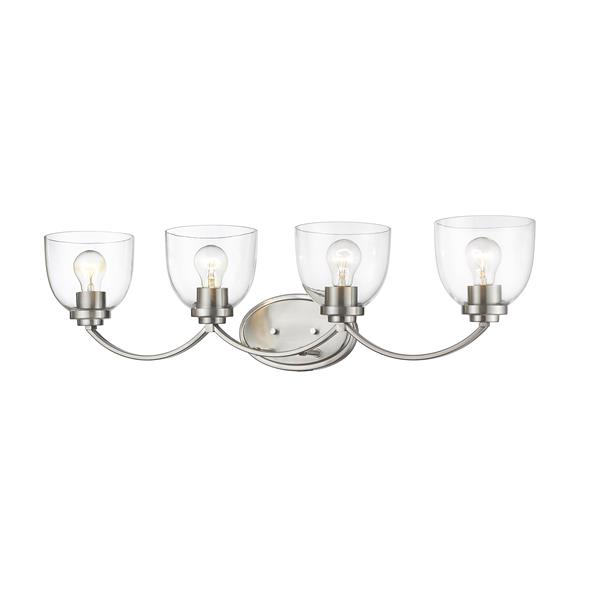 Z-Lite Ashton Transitional 4-Light Vanity Light - Nickel