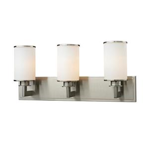 Z-Lite Savannah Modern 3-Light Vanity Light - Nickel