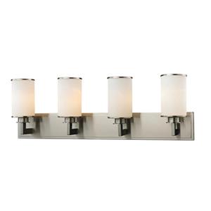 Z-Lite Savannah Modern 4-Light Vanity Light - Nickel