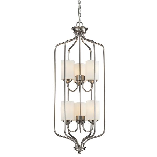 Z-Lite Cardinal 6-Light Pendant Light - Nickel