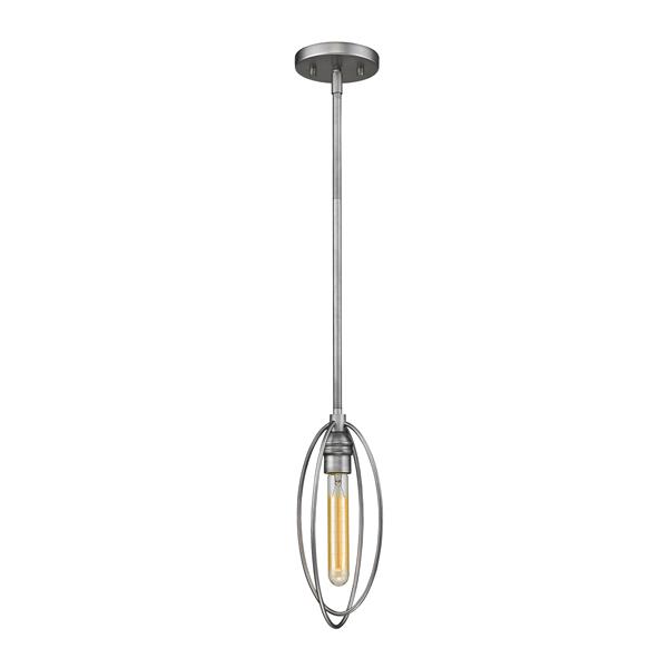 Z-Lite Persis 1-Light Mini Pendant Light - Grey