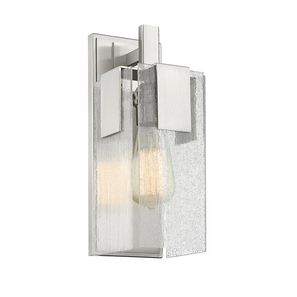 Z-LITE Applique murale à 1 lumière «Zander», nickel brossé 6008-1S-BN
