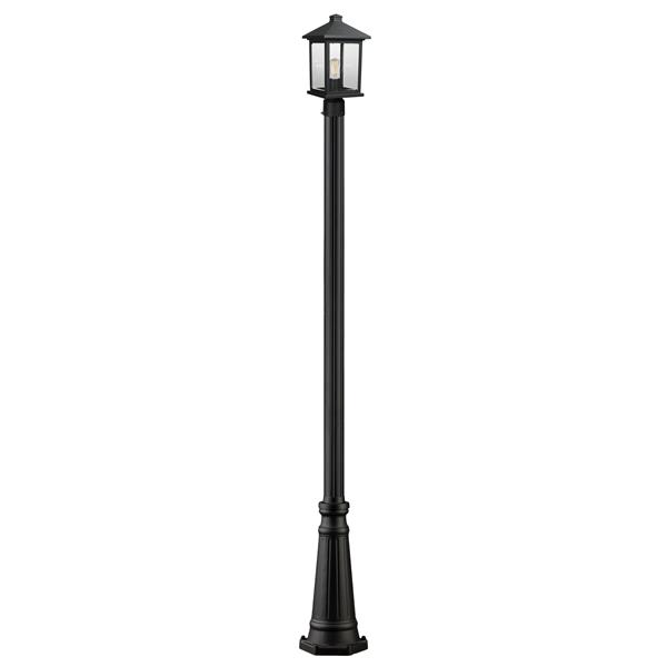 Z-Lite Portland 1-Light Outdoor Post Light - Black