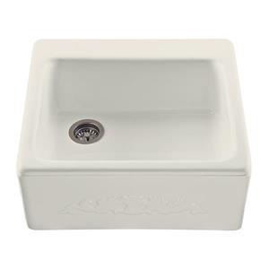 Reliance Hatfield Single Sink - 22.25-in x 9.25-in - 1 Hole - Biscuit