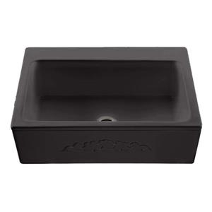 Reliance McCoy Single Sink - 22.25-in x 9.25-in - 3 Holes - Black
