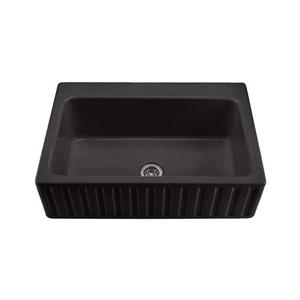 Reliance McCoy Single Sink - 22.25-in x 9.25-in - 1 Hole - Black