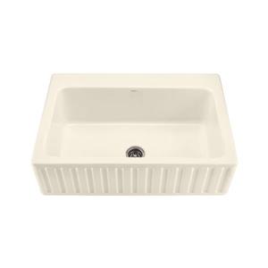 Reliance McCoy Single Sink - 22.25-in x 9.25-in - 4 Holes - Off-White