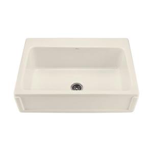 Reliance McCoy Single Sink - 22.25-in x 9.25-in - 2 Holes - Biscuit