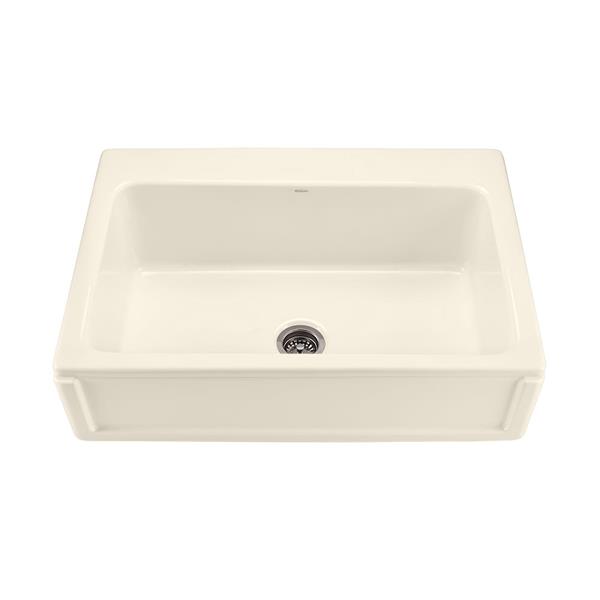 Reliance McCoy Single Sink - 22.25-in x 9.25-in - 3 Holes - Off-White ...